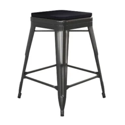 Flash Furniture Cierra Set Of 4 Commercial Grade 24" High Backless Metal Indoor Counter Height Stools With All-Weather Poly Resin Seats -Flash Furniture Shop GUEST 218547df 56d3 4cb9 ab5f 1576bd7762ba