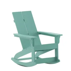 Flash Furniture Finn Modern Commercial Grade All-Weather 2-Slat Poly Resin Wood Rocking Adirondack Chair With Rust Resistant Stainless Steel Hardware -Flash Furniture Shop GUEST 21cd74f5 5b54 45e0 83bd 0d825bc34d89