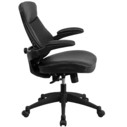 Flash Furniture Kale Mid-Back Black LeatherSoft Executive Swivel Ergonomic Office Chair With Back Angle Adjustment And Flip-Up Arms 15 Flash Furniture Kale Mid-Back Black LeatherSoft Executive Swivel Ergonomic Office Chair With Back Angle Adjustment And Flip-Up Arms -Flash Furniture Shop GUEST 22494865 9217 4503 aa61 0a5426338a13