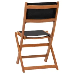 Flash Furniture 2PK All-Weather Acacia Wood Folding Bistro Chairs-Mesh Back/Seat-Natural/Black -Flash Furniture Shop GUEST 23237144 4616 4a78 bbc0 ed3e0e44667c
