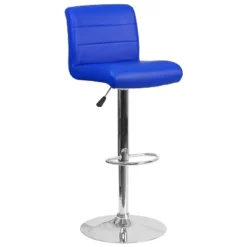 Flash Furniture Contemporary Vinyl Adjustable Height Barstool With Rolled Seat And Chrome Base -Flash Furniture Shop GUEST 2360601e 1ea6 4400 bf6b 0d0a90790463