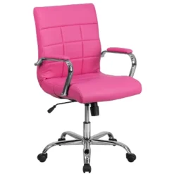Flash Furniture Mid-Back Vinyl Executive Swivel Office Chair With Chrome Base And Arms -Flash Furniture Shop GUEST 23c77376 4df7 4fcb 99b9 0913ad124b63