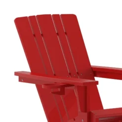Flash Furniture Halifax HDPE Adirondack Chair With Cup Holder And Pull Out Ottoman, All-Weather HDPE Indoor/Outdoor Chair -Flash Furniture Shop GUEST 24064490 6112 483e abc2 04f1e90f0fde