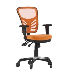 Flash Furniture Nicholas Mid-Back Multifunction Executive Swivel Ergonomic Office Chair With Adjustable Arms And Transparent Roller Wheels -Flash Furniture Shop GUEST 26e0ebcf 93de 4745 a62f 51a6568ecbe1