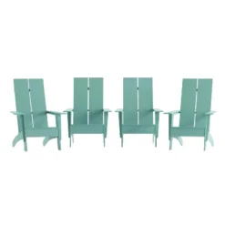 Flash Furniture Set Of 4 Sawyer Modern All-Weather Poly Resin Wood Adirondack Chairs -Flash Furniture Shop GUEST 272ac75a fcc3 4b77 9fa3 37ce1034ce61