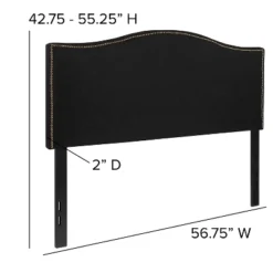 Flash Furniture Lexington Upholstered Full Size Headboard With Accent Nail Trim In Black Fabric 7 Flash Furniture Lexington Upholstered Full Size Headboard With Accent Nail Trim In Black Fabric -Flash Furniture Shop GUEST 2730afa1 7176 447d 96b4 79e9c65e3c20
