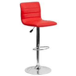 Flash Furniture Modern Vinyl Adjustable Height Barstool With Horizontal Stitch Back -Flash Furniture Shop GUEST 27e723e3 5ff1 42c9 8b66 8b38b166428d