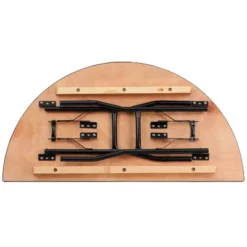 Flash Furniture 4-Foot Half-Round Wood Folding Banquet Table -Flash Furniture Shop GUEST 29e863e8 9b8f 40fb bb20 1c4bc903ab00