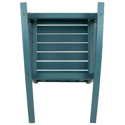 Flash Furniture Winston All-Weather Poly Resin Wood Rocking Chair 5 Flash Furniture Winston All-Weather Poly Resin Wood Rocking Chair - Image 5