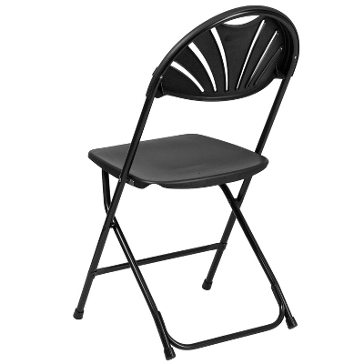 Flash Furniture 8 Pack HERCULES Series 650 Lb. Capacity Plastic Fan Back Folding Chair 7 Flash Furniture 8 Pack HERCULES Series 650 Lb. Capacity Plastic Fan Back Folding Chair - Image 7