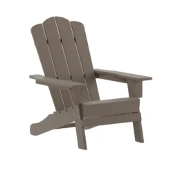 Flash Furniture Newport Adirondack Chair With Cup Holder, Weather Resistant HDPE Adirondack Chair -Flash Furniture Shop GUEST 2b67a79e 9bfb 45df b64e 45d21fbb6e37
