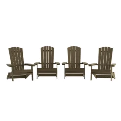 Flash Furniture Set Of 4 Charlestown All-Weather Poly Resin Folding Adirondack Chair -Flash Furniture Shop GUEST 2b7b6952 f82a 425a a58b 86b4ff768763