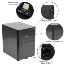 Flash Furniture Work From Home Kit - Black Computer Desk, Ergonomic Mesh Office Chair And Locking Mobile Filing Cabinet With Side Handles -Flash Furniture Shop GUEST 2ba157bf 6cb6 4e7f a432 5ff87e58261a