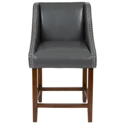 Flash Furniture Carmel Series 24" High Transitional Wood Counter Height Stool With Accent Nail Trim, Set Of 2 -Flash Furniture Shop GUEST 2cda1eea de1a 49e0 88a4 7f3e33d1b10c