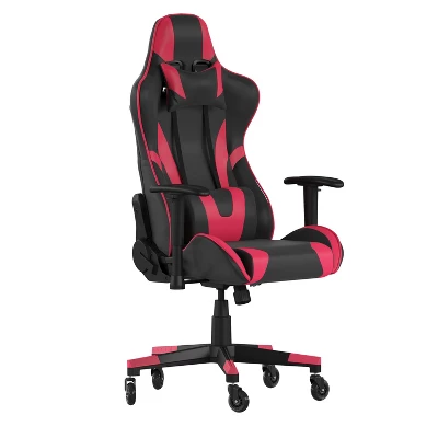 Flash Furniture X20 Gaming Chair Racing Office Computer PC Adjustable Chair With Reclining Back And Transparent Roller Wheels 12 Flash Furniture X20 Gaming Chair Racing Office Computer PC Adjustable Chair With Reclining Back And Transparent Roller Wheels - Image 12