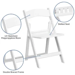 Flash Furniture 2 Pack HERCULES Series 1000 Lb. Capacity White Resin Folding Chair With Slatted Seat 18 Flash Furniture 2 Pack HERCULES Series 1000 Lb. Capacity White Resin Folding Chair With Slatted Seat -Flash Furniture Shop GUEST 2d44f427 5246 4d63 a22c c77b2633a71d
