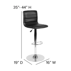 Flash Furniture Modern Vinyl Adjustable Height Barstool With Horizontal Stitch Back -Flash Furniture Shop GUEST 2e8a48ef 4ab1 4ec7 a084 b1f9d0abed78
