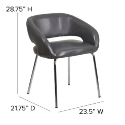 Flash Furniture Fusion Series Contemporary LeatherSoft Side Reception Chair With Chrome Legs -Flash Furniture Shop GUEST 2eec2a0a a975 4132 b026 2709eb0a8d85