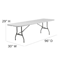 Flash Furniture 8-Foot Bi-Fold Granite White Plastic Banquet And Event Folding Table With Carrying Handle -Flash Furniture Shop GUEST 2fb0932d d1c4 4914 bcf4 e6af63b3662c