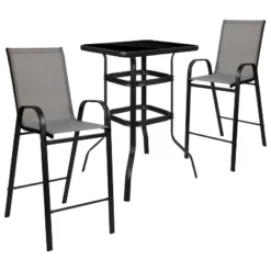 Flash Furniture Outdoor Dining Set - 2-Person Bistro Set - Outdoor Glass Bar Table With All-Weather Patio Stools 24 Flash Furniture Outdoor Dining Set - 2-Person Bistro Set - Outdoor Glass Bar Table With All-Weather Patio Stools -Flash Furniture Shop GUEST 3033c75d 34b7 4689 94a7 e96e0d7887d6