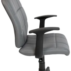 Flash Furniture Mid-Back Gray Quilted Vinyl Swivel Task Office Chair With Arms -Flash Furniture Shop GUEST 3092c7b5 b964 4dcd 84a5 c79d1206794e