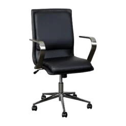 Flash Furniture James Mid-Back Designer Executive Upholstered Office Chair With Brushed Metal Base And Arms 28 Flash Furniture James Mid-Back Designer Executive Upholstered Office Chair With Brushed Metal Base And Arms -Flash Furniture Shop GUEST 3165ca9b 4f8d 427e b1de d80b192dfdb4