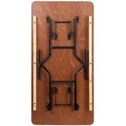 Flash Furniture 5-Foot Rectangular Wood Folding Banquet Table With Clear Coated Finished Top -Flash Furniture Shop GUEST 316fbccf ca52 479d acbe 71867b136dfa