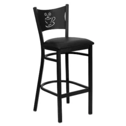 Flash Furniture Black Coffee Back Metal Restaurant Barstool -Flash Furniture Shop GUEST 31863871 e77b 4a5d 9b4c 75041d653678