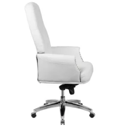 Flash Furniture High Back Traditional Tufted White LeatherSoft Multifunction Executive Swivel Ergonomic Office Chair With Arms -Flash Furniture Shop GUEST 31896471 a9a8 4011 bf25 9f1f9c24eb22