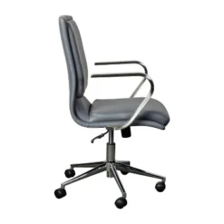 Flash Furniture James Mid-Back Designer Executive Upholstered Office Chair With Brushed Metal Base And Arms 25 Flash Furniture James Mid-Back Designer Executive Upholstered Office Chair With Brushed Metal Base And Arms -Flash Furniture Shop GUEST 323fa498 a04b 4801 9dcb 9ae6842a1aee