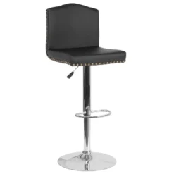 Flash Furniture Bellagio Contemporary Adjustable Height Crown Back Barstool With Accent Nail Trim -Flash Furniture Shop GUEST 3316a7be 359c 4c52 a4ae edfbc89712ee