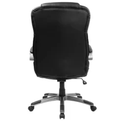 Flash Furniture High Back Black LeatherSoft Executive Swivel Office Chair With Titanium Nylon Base And Loop Arms -Flash Furniture Shop GUEST 3318f525 2e46 418c 91b0 fe4dab867be0