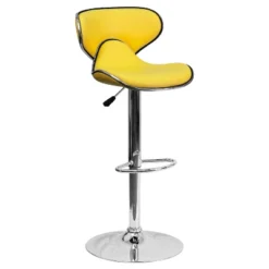 Flash Furniture Contemporary Cozy Mid-Back Vinyl Adjustable Height Barstool With Chrome Base -Flash Furniture Shop GUEST 35d2ac1b 246a 43b5 8152 23711b1366a1