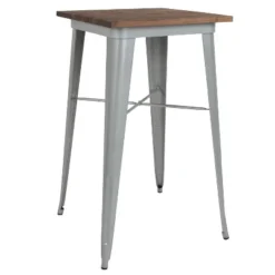 Flash Furniture 23.5" Square Metal Indoor Bar Height Table With Rustic Wood Top -Flash Furniture Shop GUEST 376e3f25 3a61 4ddc a507 5ce6c970cc9d