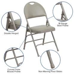 Flash Furniture 4 Pack HERCULES Series Extra Large Ultra-Premium Triple Braced Metal Folding Chair With Easy-Carry Handle -Flash Furniture Shop GUEST 38746faf f0db 4741 a90a b32fb992eaae