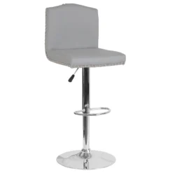 Flash Furniture Bellagio Contemporary Adjustable Height Crown Back Barstool With Accent Nail Trim -Flash Furniture Shop GUEST 38c52d4f 6843 4c77 83ee 67cad3a99ff2