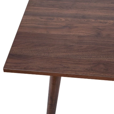 Flash Furniture Hatfield 47 Inch Mid-Century Modern Wood Dining Table, Wood Kitchen Table, Dark Walnut 5 Flash Furniture Hatfield 47 Inch Mid-Century Modern Wood Dining Table, Wood Kitchen Table, Dark Walnut - Image 5