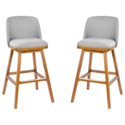 Flash Furniture Julia Set Of 2 Transitional Upholstered Barstools With Nailhead Trim And Solid Wood Frames -Flash Furniture Shop GUEST 3a7a7646 4410 4bde b8f7 8728c6425e2c
