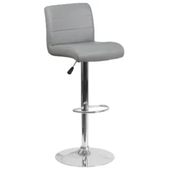 Flash Furniture Contemporary Vinyl Adjustable Height Barstool With Rolled Seat And Chrome Base -Flash Furniture Shop GUEST 3aa378a6 03b1 4dfd a5ff aa2b725edca3