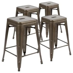 Flash Furniture 24" High Metal Counter-Height, Indoor Bar Stool - Stackable Set Of 4 26 Flash Furniture 24" High Metal Counter-Height, Indoor Bar Stool - Stackable Set Of 4 -Flash Furniture Shop GUEST 3adc90dd fed6 4eb8 9377 de2a9a99ba69