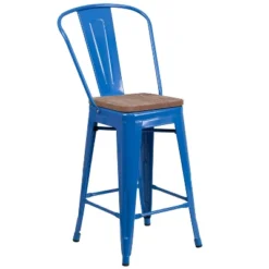 Flash Furniture 24" High Metal Counter Height Stool With Back And Wood Seat 29 Flash Furniture 24" High Metal Counter Height Stool With Back And Wood Seat -Flash Furniture Shop GUEST 3bf58ecf 9d15 40bb be26 a24b10f2cec4