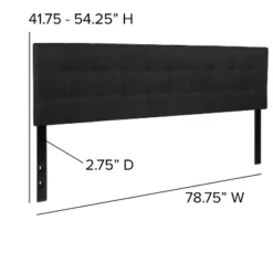 Flash Furniture Bedford Tufted Upholstered King Size Headboard In Black Fabric -Flash Furniture Shop GUEST 3e483212 f29e 48c4 a280 0ef876f33079