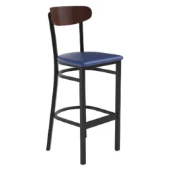 Flash Furniture Wright Commercial Grade Barstool With 500 LB. Capacity Steel Frame, Solid Wood Seat, And Boomerang Back -Flash Furniture Shop GUEST 3ec8ee2f 6cbe 47be 973e bd1905a7fb32