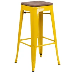 Flash Furniture 30" High Backless Metal Barstool With Square Wood Seat -Flash Furniture Shop GUEST 3f221c45 6c6b 4f3c 8ae5 c82dd98ca0b4