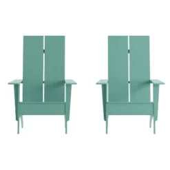 Flash Furniture Set Of 2 Sawyer Modern All-Weather Poly Resin Wood Adirondack Chairs -Flash Furniture Shop GUEST 3f783d51 2ce9 4453 8a06 512d7ea56840