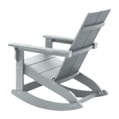 Flash Furniture Finn Modern Commercial Grade All-Weather 2-Slat Poly Resin Wood Rocking Adirondack Chair With Rust Resistant Stainless Steel Hardware -Flash Furniture Shop GUEST 3f99cbe7 574c 4618 8a9f 66e4901d42ef