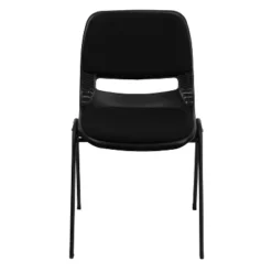 Flash Furniture HERCULES Series 880 Lb. Capacity Black Padded Ergonomic Shell Stack Chair With Black Frame -Flash Furniture Shop GUEST 3ff2d04b 0a04 4582 a530 3ab39a9e2b5f