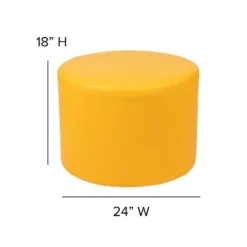 Flash Furniture Large Soft Seating Flexible Circle For Classrooms And Common Spaces - Yellow (18" Height X 24" Diameter) -Flash Furniture Shop GUEST 408c32e5 2939 47ce 9e22 9c1ef59099d6