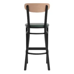 Flash Furniture Wright Set Of 2 Commercial Grade Barstools With 500 LB. Capacity Steel Frame, Solid Wood Seat, And Boomerang Back -Flash Furniture Shop GUEST 435fb160 1816 40d1 a09d 3c85d272b7ee