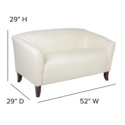 Flash Furniture HERCULES Imperial Series LeatherSoft Loveseat With Cherry Wood Feet -Flash Furniture Shop GUEST 43f1d824 1e35 43e1 a554 05b22f8da2bd
